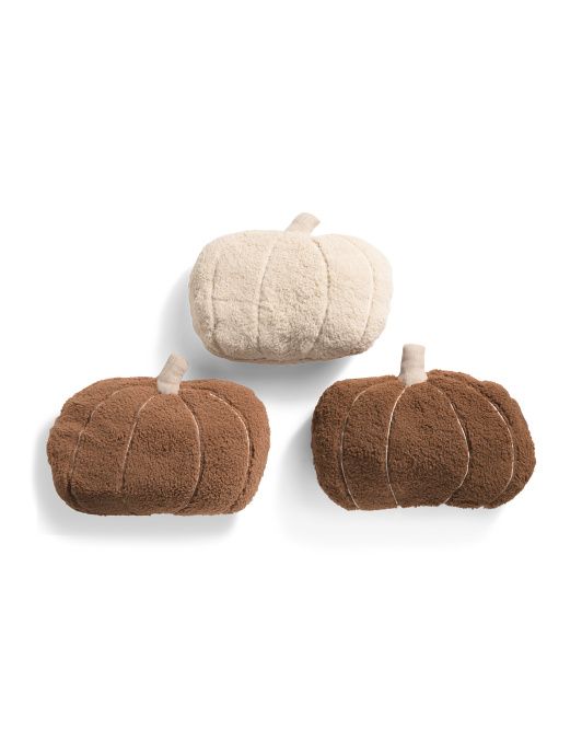 3pk Shaped Pumpkin Pillows | TJ Maxx