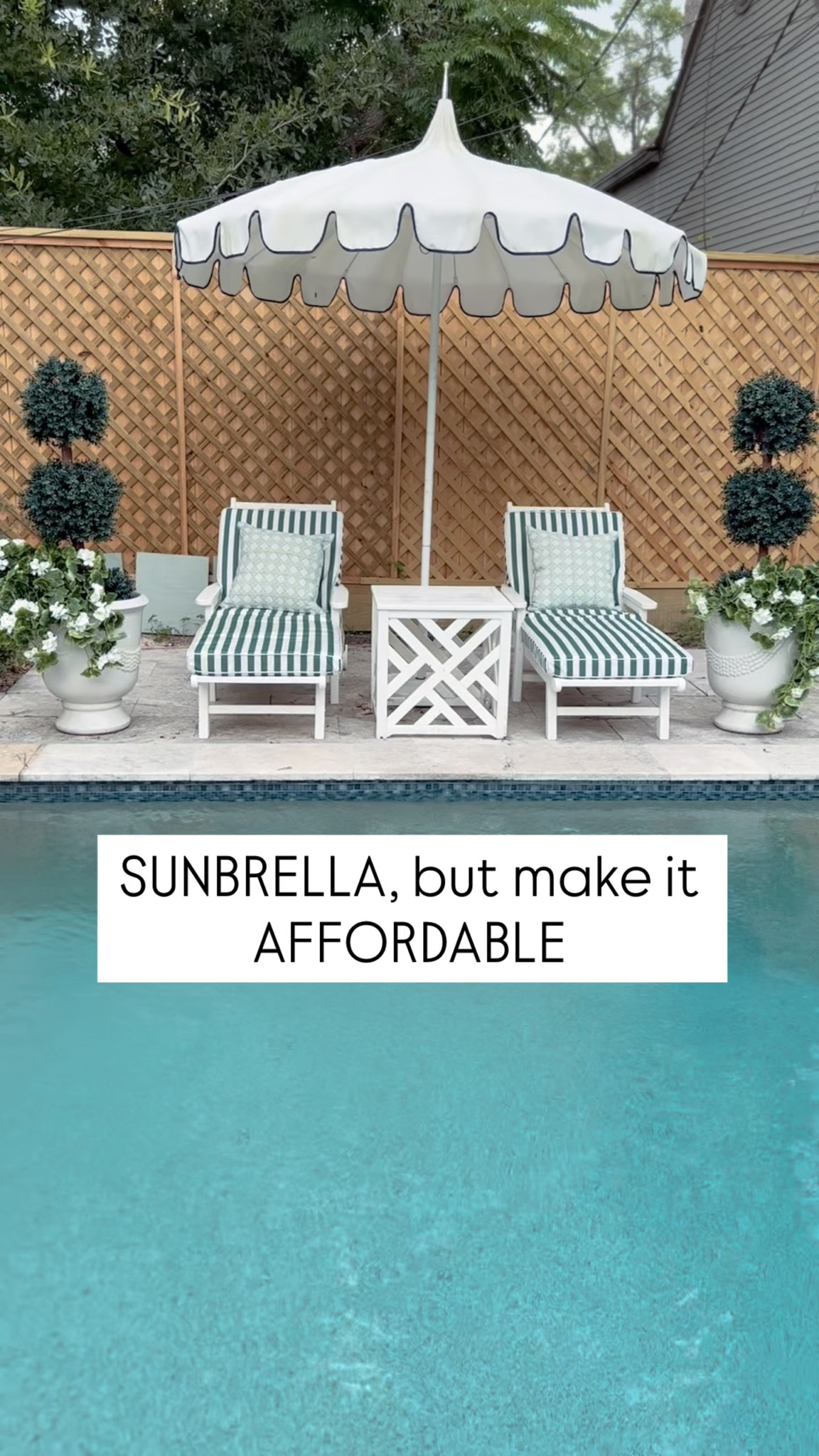 Sunbrella chair lounger cushions 