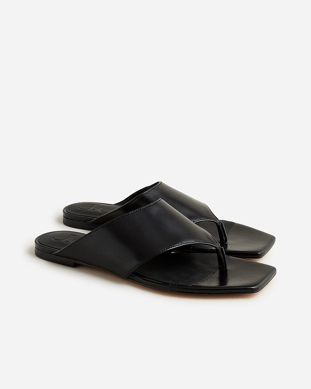 New Capri wide thong sandals in leather | J. Crew US