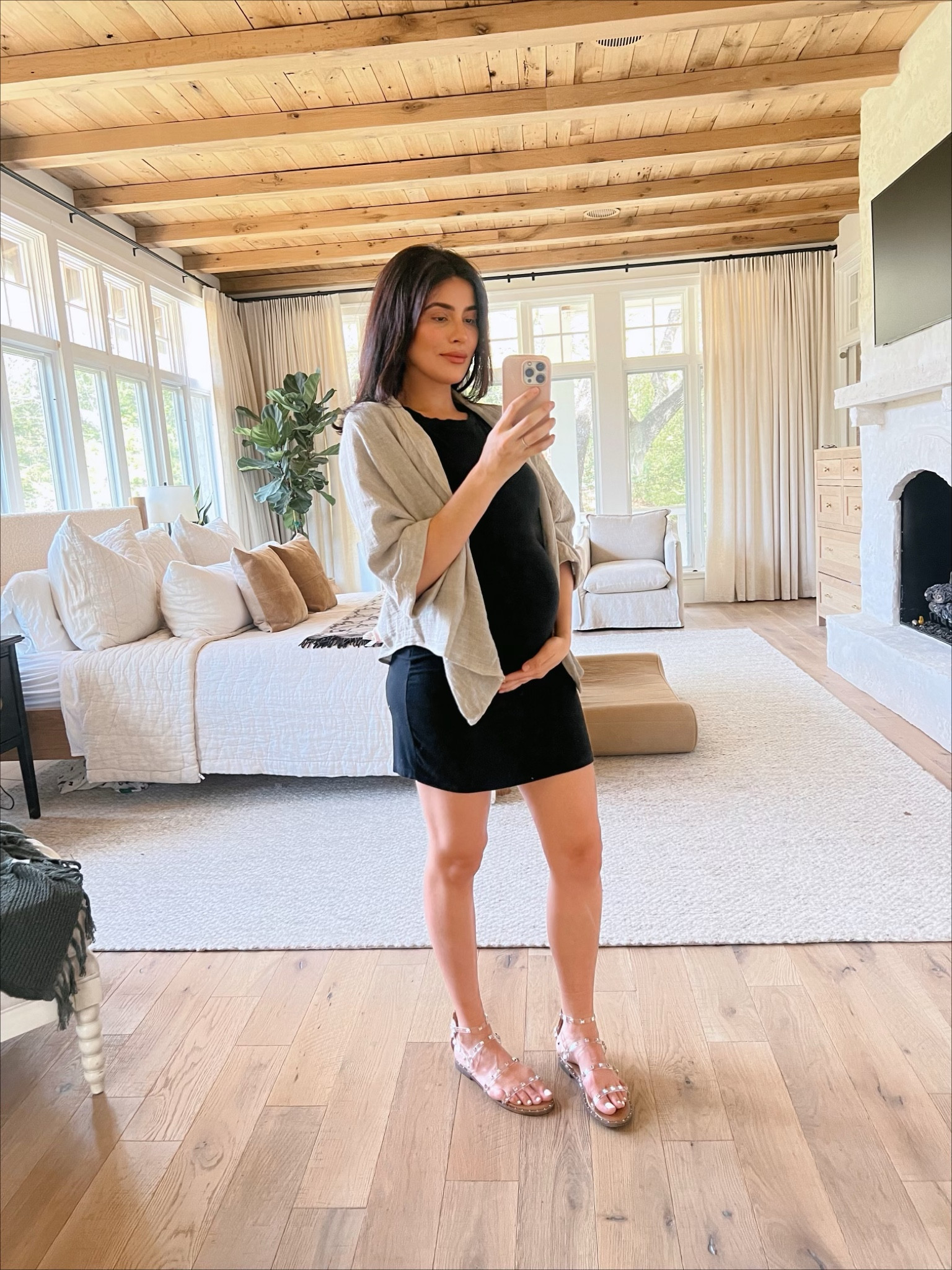 Maternity style 🤰
Nordstrom Rack dress 
Steve Madden sandals (linked similar) 
Linen shawl from NYC boutique (linked similar) 
#maternity #maternitystyle

#LTKFind #LTKstyletip #LTKbump