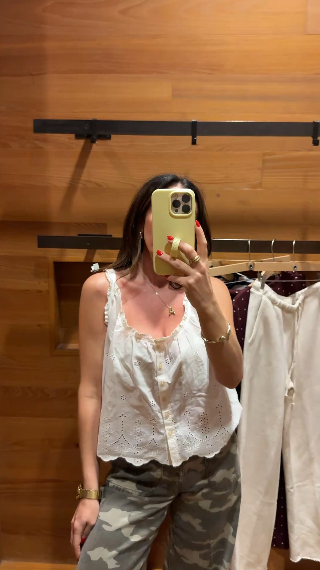 @American Eagle Outfitters the cutest camo pants with lace top.

#LTKSaleAlert #LTKSeasonal