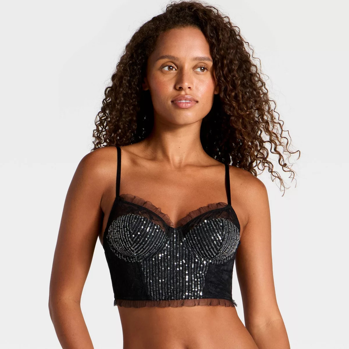 Women's Sequin Lace Corset - Wild Fable™ | Target