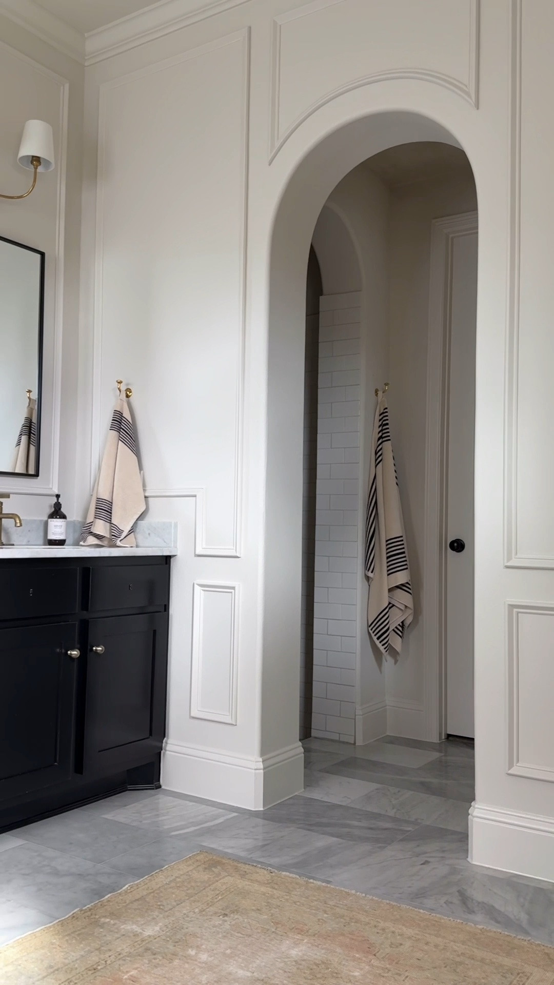 The flexible trim I used to add picture frame molding to the archway in our bathroom

Also linking the matching regular trim

#LTKHome