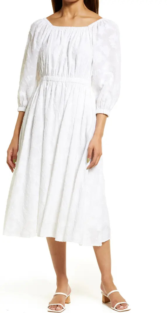 Nordstrom Matching Family Moments Jacquard Cotton Midi Dress | Nordstrom | Nordstrom