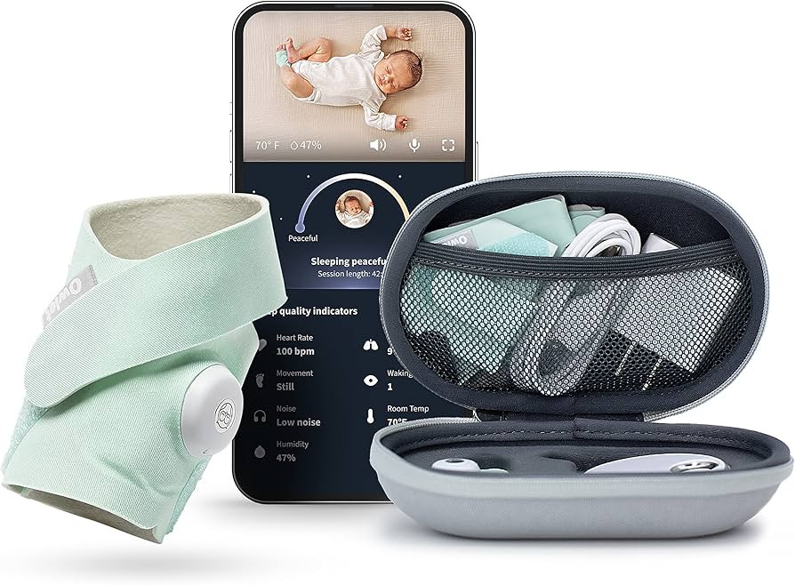 Owlet Dream Sock and Travel Case Bundle - Smart Baby Monitor - Oxygen and Heart Rate Monitor for ... | Amazon (US)