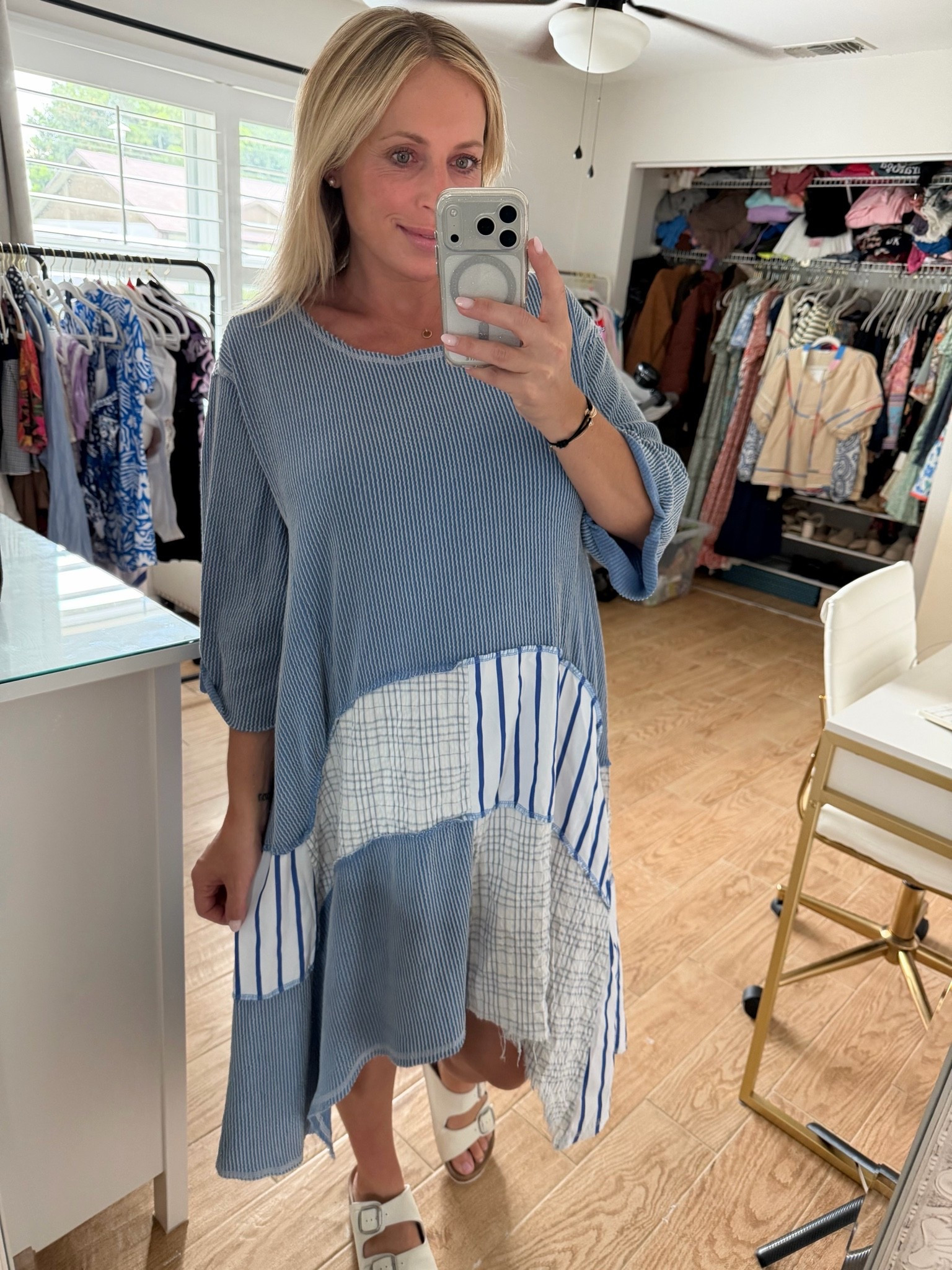 Summer dress with sandals. Wearing XL at 26 weeks pregnant.

#LTKootd #LTKSeasonal #LTKMidsize