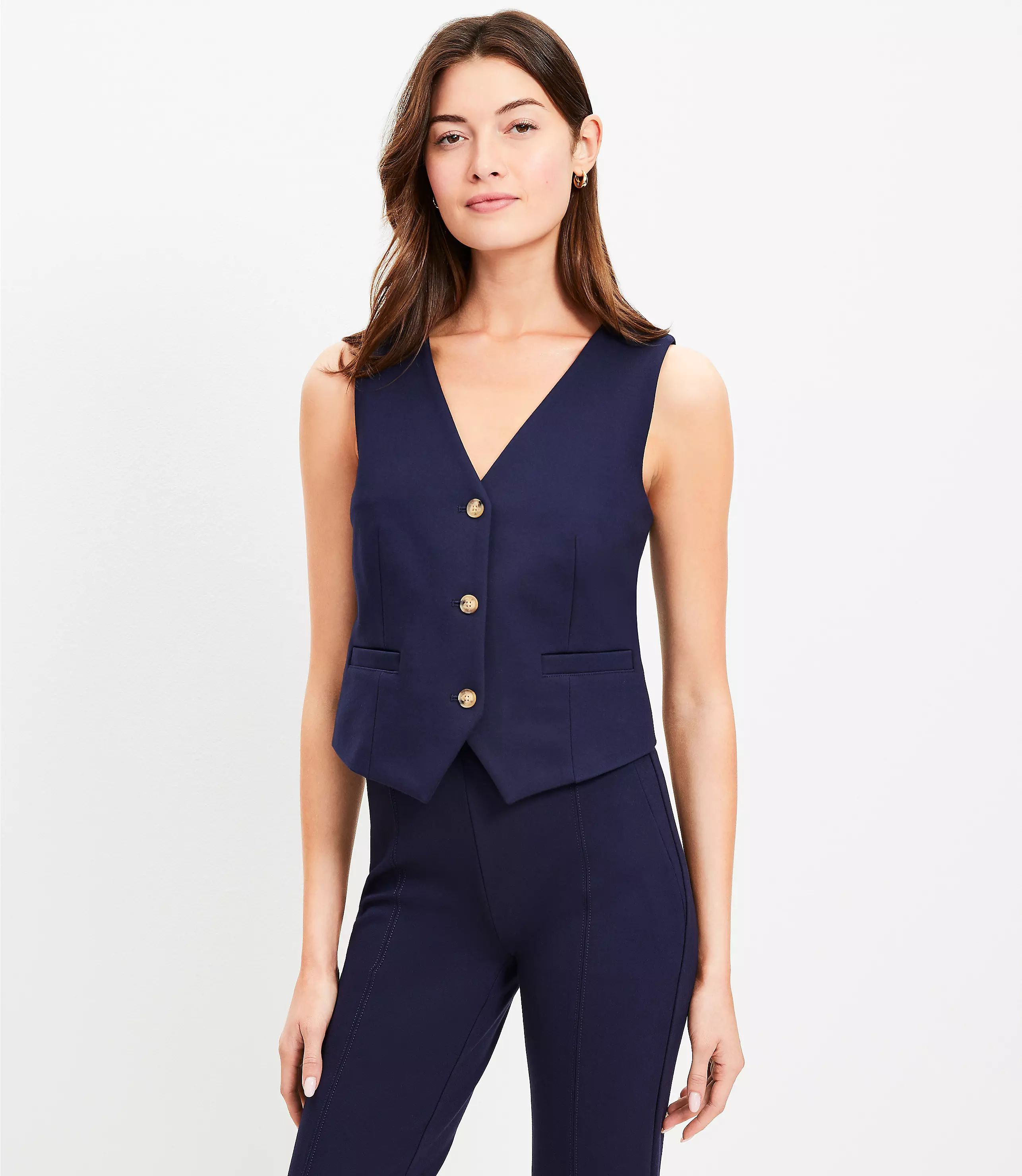 Petite Ponte Pocket Vest | LOFT