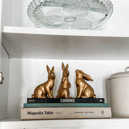 These gold bunnies are super cute for your Spring or Easter home decor. I styled them
In my coffee bar. They would look adorable just about anywhere in your house. 

#LTKhome #LTKSeasonal #LTKfindsunder50