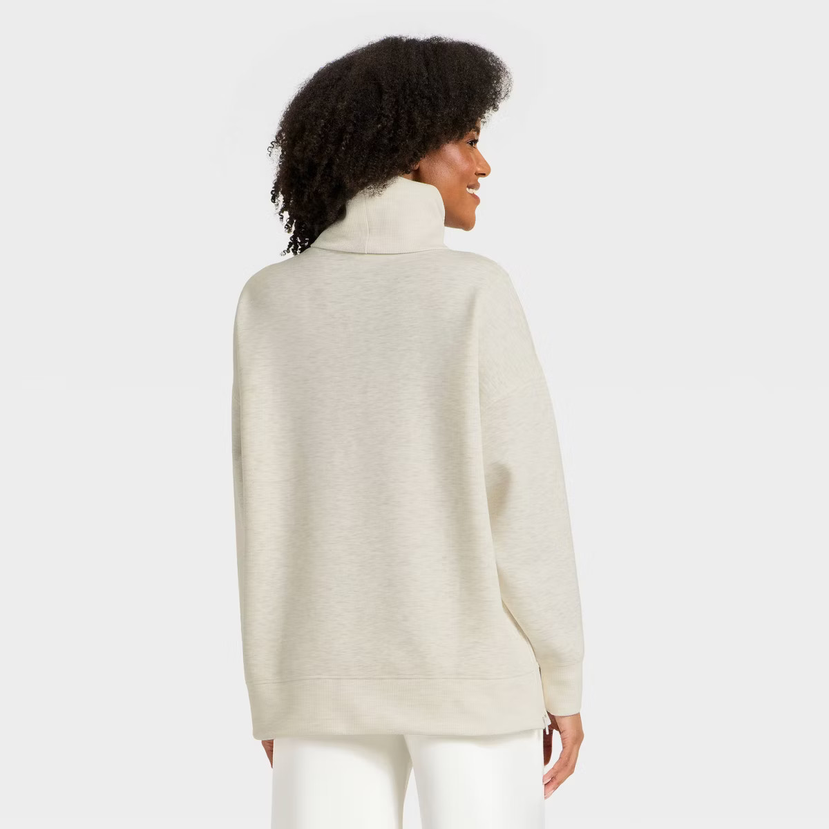 Women's Airy Sleek Funnel Neck Sweatshirt - All In Motion™ | Target