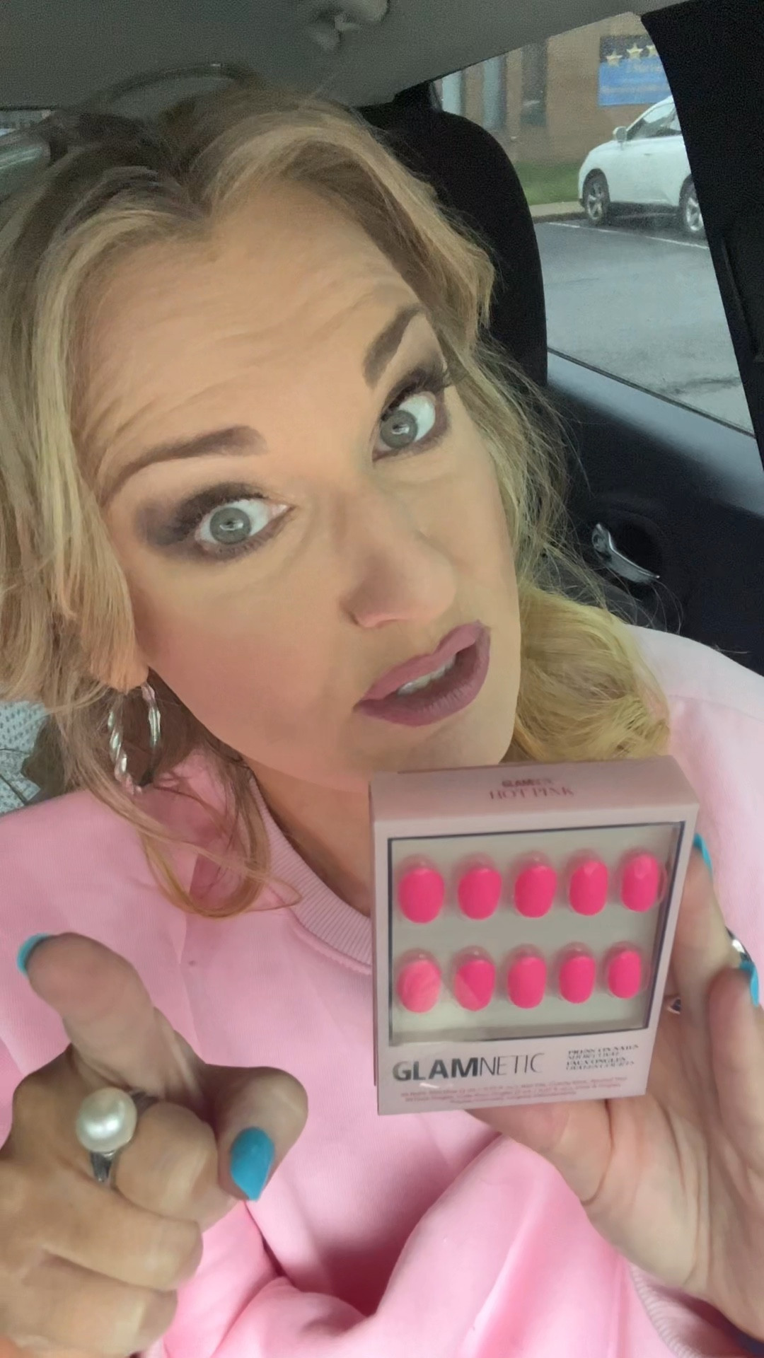 Hot pink gkamnetic nails 

#LTKBeauty #LTKselfcare #LTKOver40