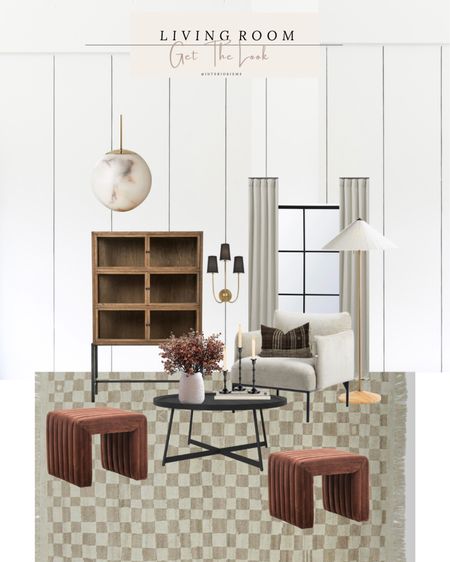 Warm living room, fall living room design, brown cabinet, black coffee table, new Penn chair, fall flowers from amazon, checkered rug, candlesticks, sconce, ceiling light

#LTKhome #LTKstyletip #LTKsalealert
