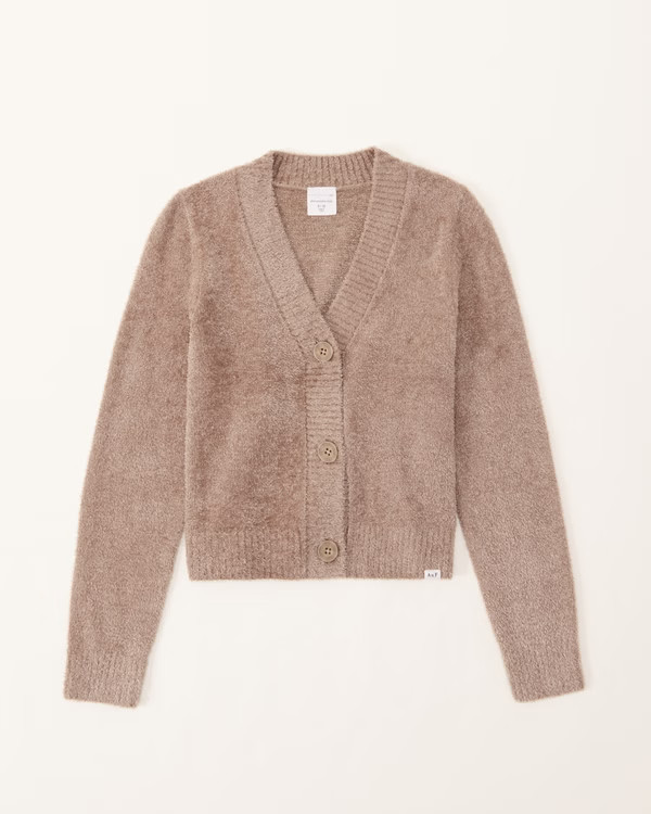 girls cozy cropped cardigan | girls tops | Abercrombie.com | Abercrombie & Fitch (US)