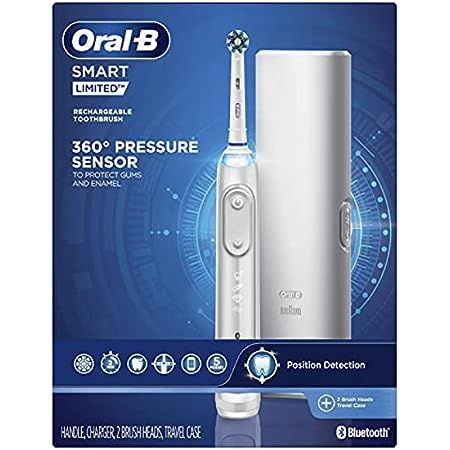Oral-B Pro 5000 Smartseries Power Rechargeable Electric Toothbrush with Bluetooth Connectivity, Whit | Amazon (US)
