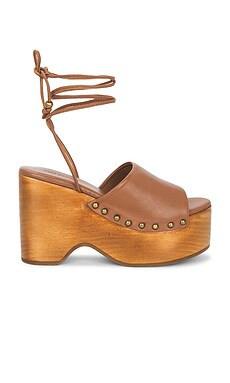 Free People Front Row Wrap Clog in Luggage from Revolve.com | Revolve Clothing (Global)