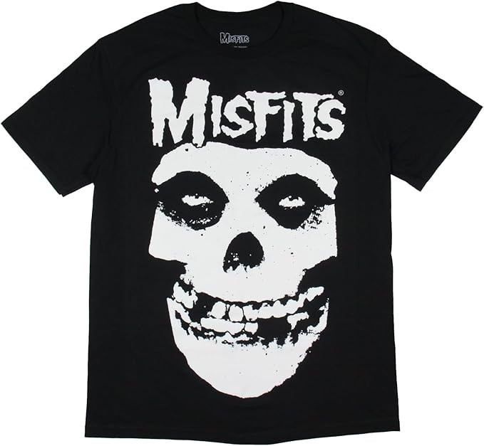 Seven Times Six Misfits Men's Fiend Skull Filled Logo Adult Short Sleeve T-Shirt | Amazon (US)