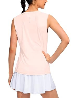 YYV Women's Workout Tank Tops Lightweight Sleeveless Shirts for Women Loose Fit Tops for Athletic... | Amazon (US)