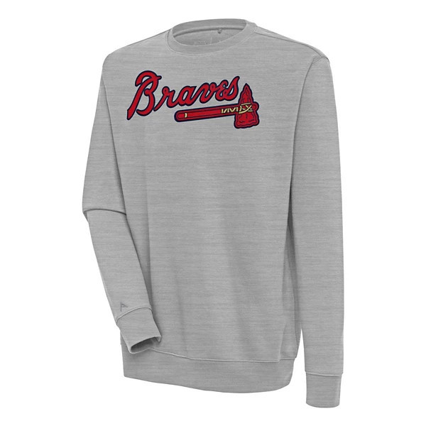 Atlanta Braves Antigua Victory Crew 3XLarge Grey Heather | Scheels
