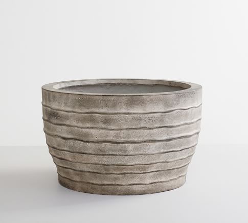 Artisan Hand Painted Earthenware Planter, Low Bowl - 19.5"diam. | Pottery Barn (US)