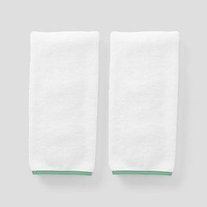 Piped Edge Hand Towels (pair) | Weezie Towels