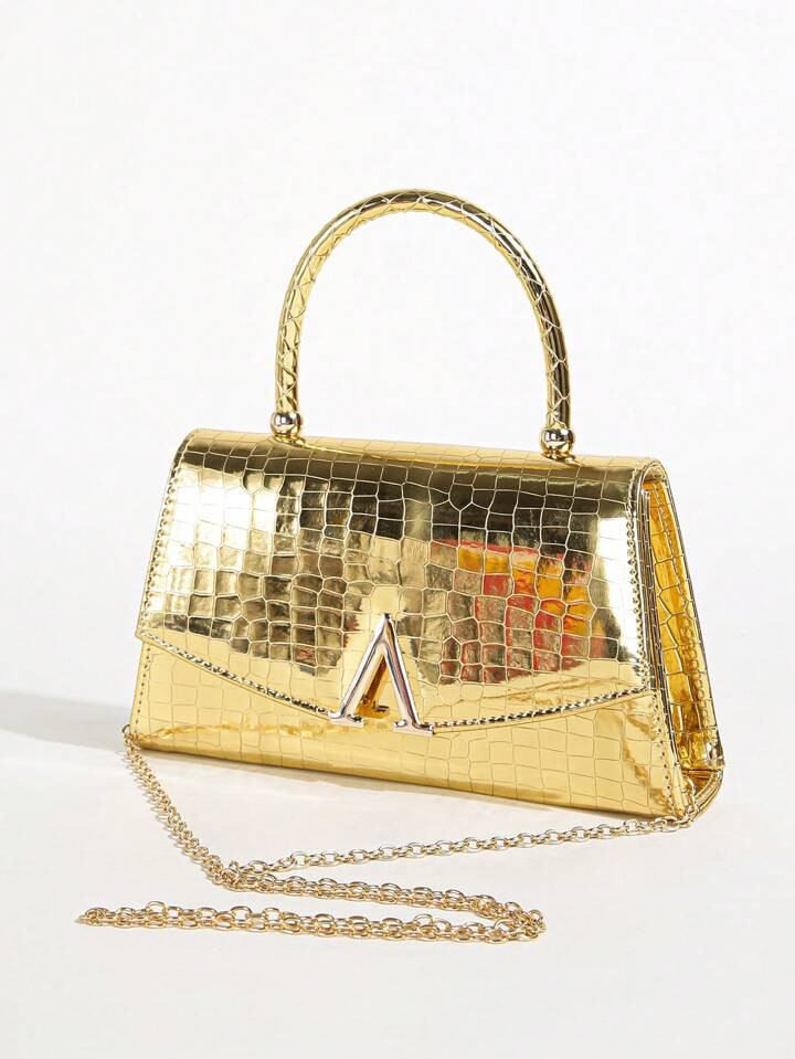 Women's Solid Color Mini Square Satchel Evening Bag, Elegant Dinner Chain Bag For Women,Elegant,E... | SHEIN