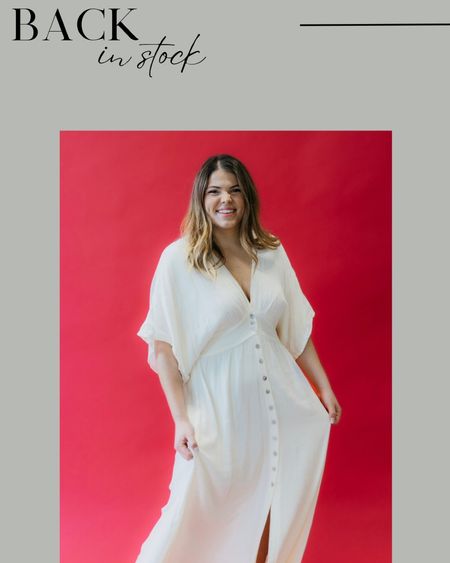 Back in stock! This BoHo white maxi dress that I wore in my mother-daughter photo shoot with my daughter
I’m in size 12

#LTKSeasonal #LTKunder100 #LTKcurves