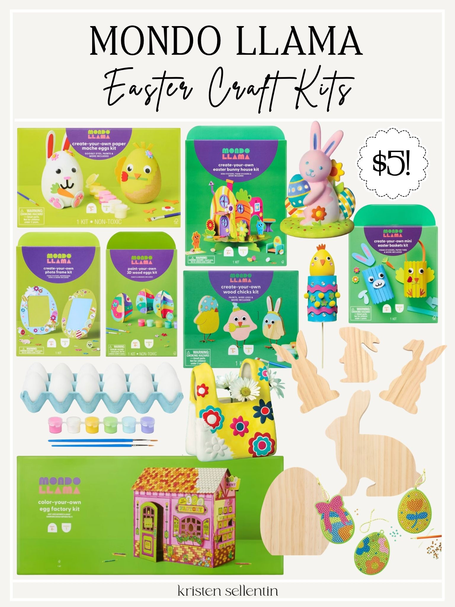 Mondo Llama Easter craft kits @ Target! Only $5! 

 

#LTKSeasonal #LTKHome #LTKKids