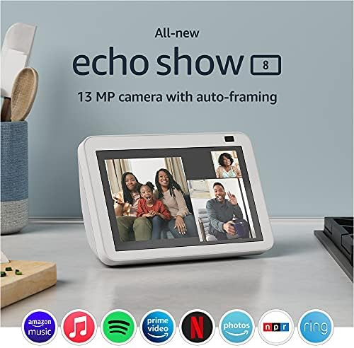 Certified Refurbished Echo Show 8 (2nd Gen, 2021 release) | HD smart display with Alexa and 13 MP... | Amazon (US)