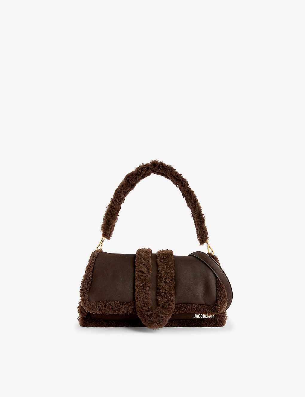 Le Bambimou shearling shoulder bag | Selfridges