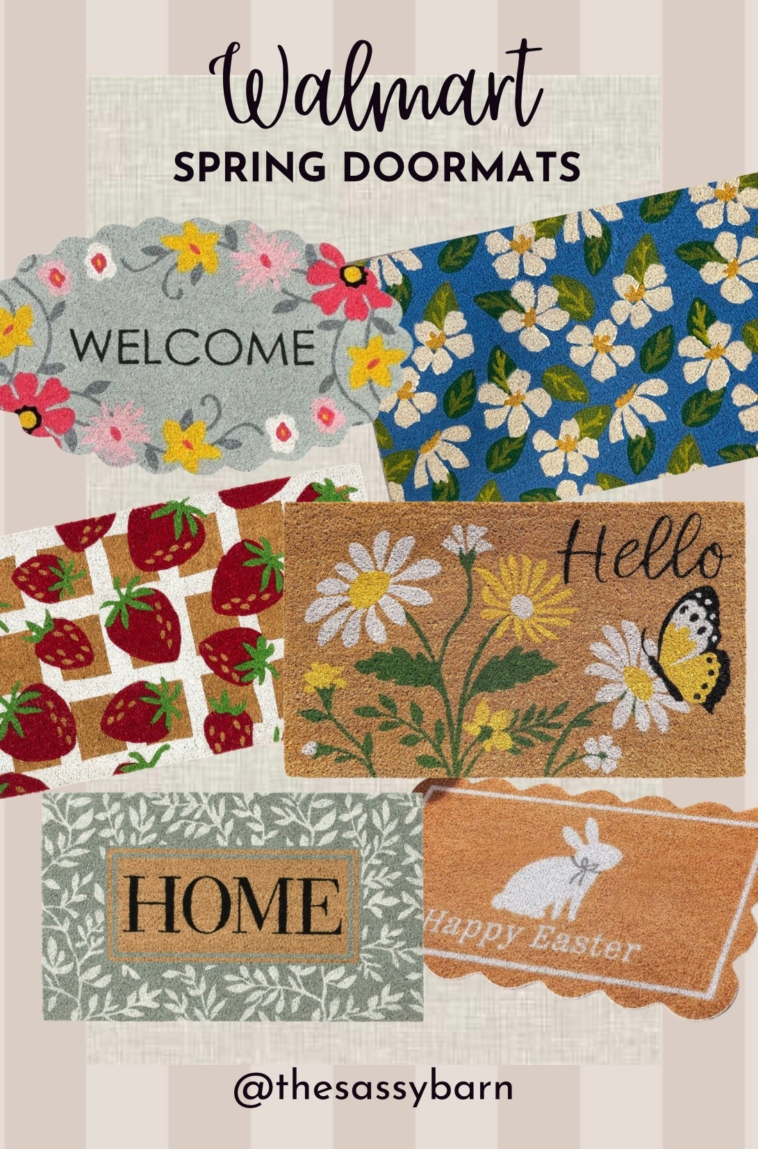 Instant curb appeal with a fresh fun doormat from Walmart! Such an easy cute spring update! 

#LTKSeasonal #LTKHome