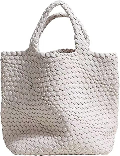 Fashion Woven Bag Shopper Bag Travel Handbags and Purses Women Tote Bag Large Capacity Shoulder B... | Amazon (US)