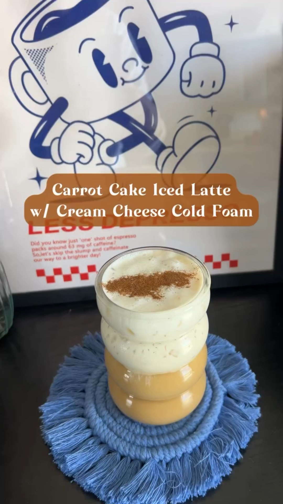 I used to ask for carrot cake as my birthday cake every year so I feel very qualified for this one…you can find the recipe for the carrot cake syrup a post below this one on my profile or in my recipe highlights! 🥕

•bianco doppio @nespressousa 
• sweet cream creamer @chobani 
•homemade carrot cake syrup
•heavy cream
•cream cheese
•cinnamon

✨I’m Meg, the Iced Coffee Connoisseur! I’m bringing you all things coffee — including fun at home recipes & honest reviews of coffee shops all across NJ✨