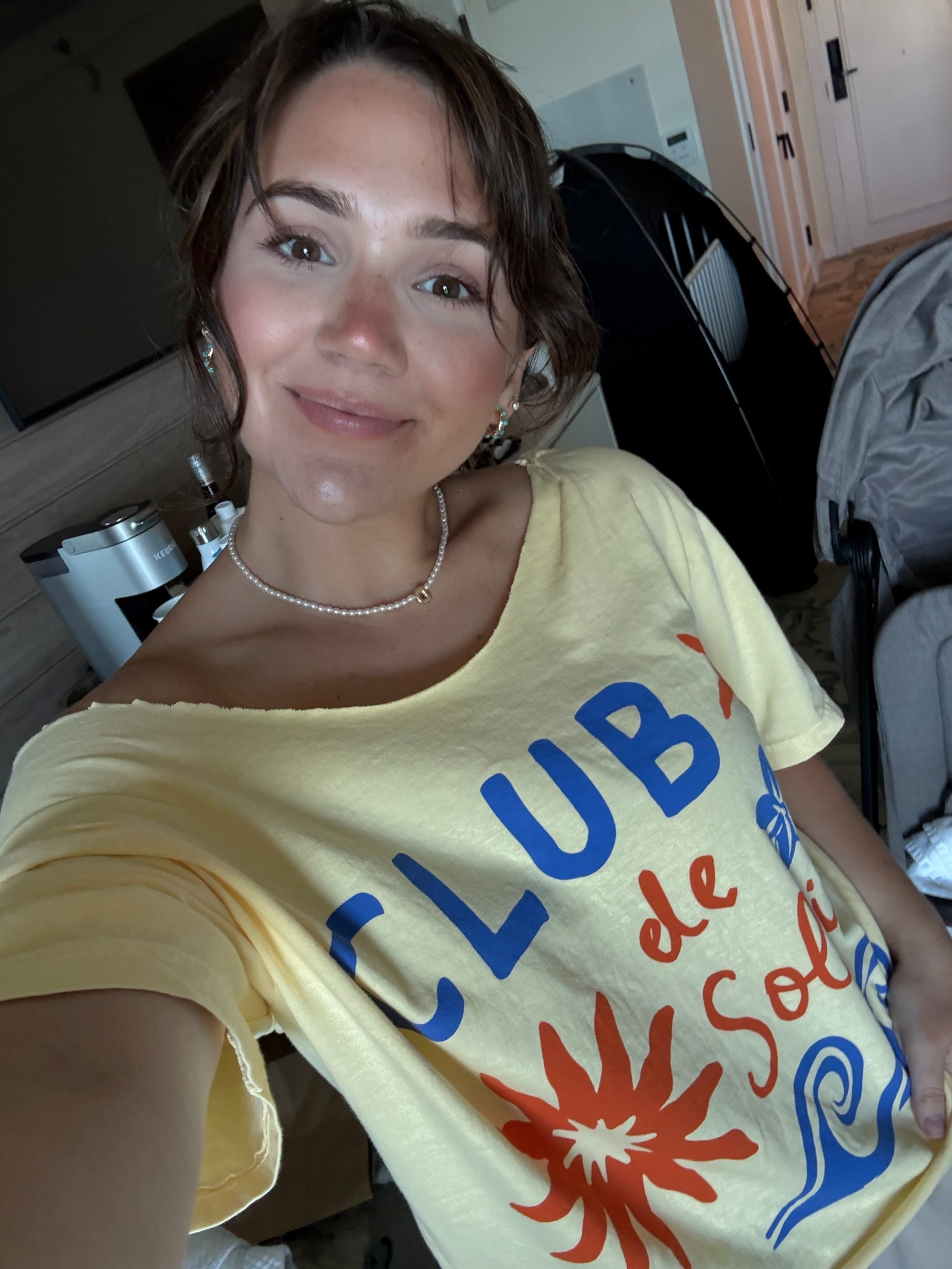 Cut the neckline of this tee for the cutest beachy look!! Large 

#LTKSwim #LTKSeasonal #LTKTravel