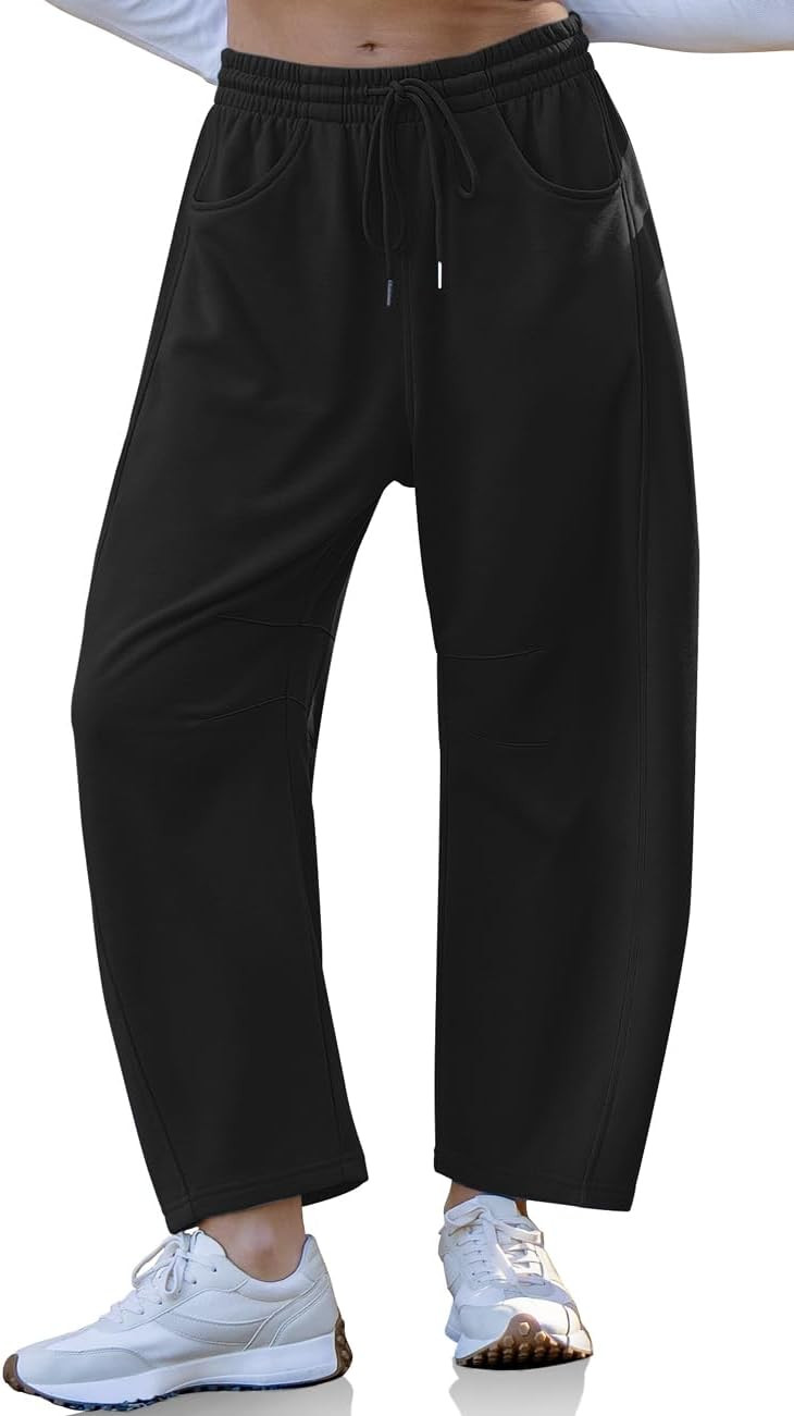 TARSE Womens Barrel Sweatpants Wide Leg Loose Casual Lounge Pants | Amazon (US)