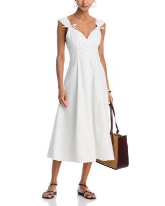 AQUA Cotton Poplin Midi Dress - Exclusive  | Bloomingdale's Women | Bloomingdale's (US)