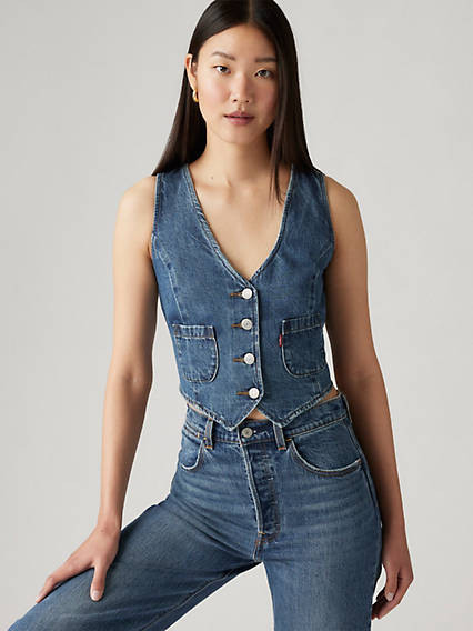 Levi's Tailored Denim Vest - Women's M | Levi's US