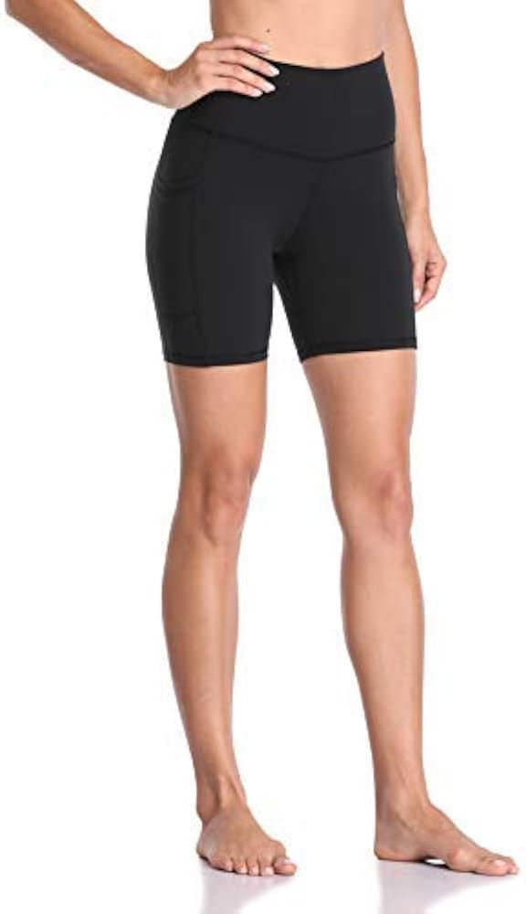 Colorfulkoala Women's High Waisted Biker Shorts with Pockets 6" Inseam Workout & Yoga Tights | Amazon (US)