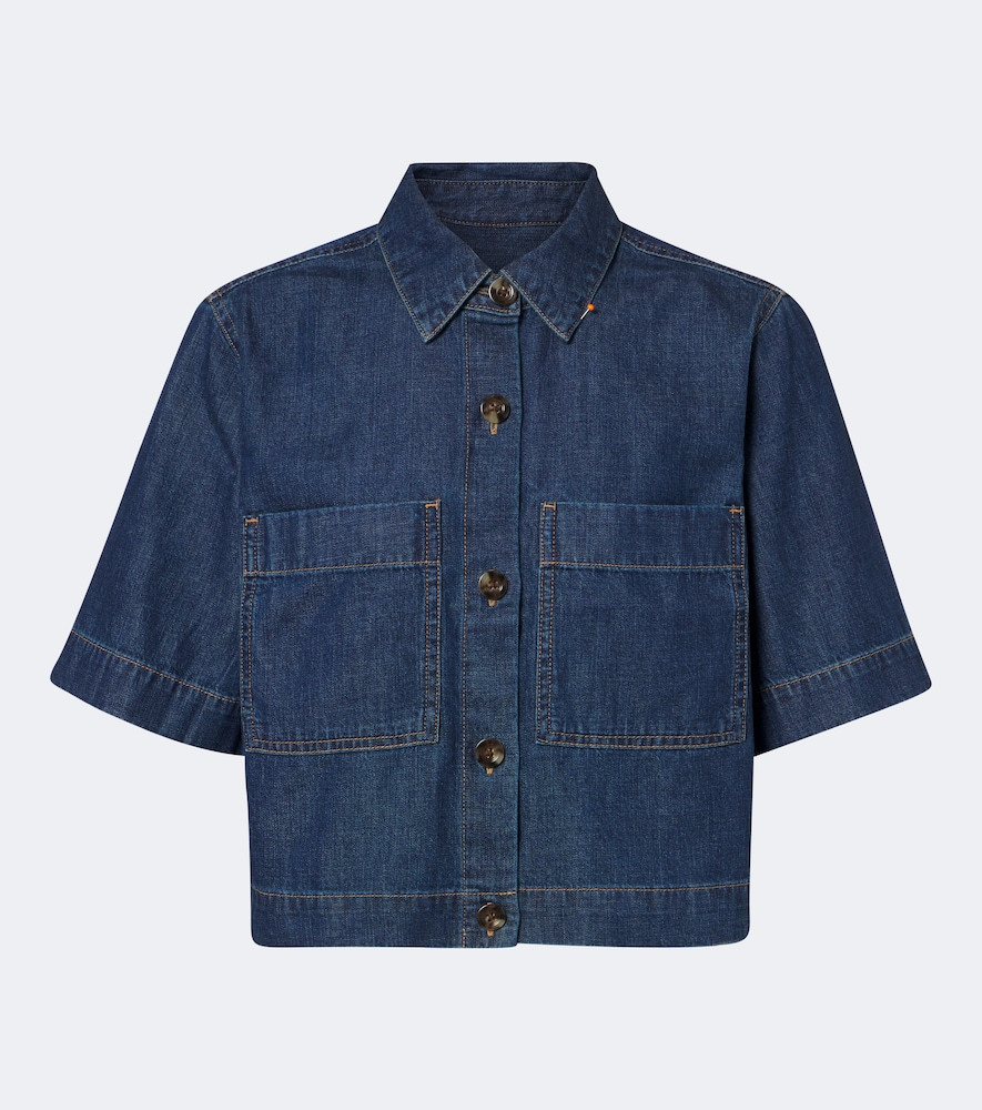 Veronica Beard Spruce cotton denim shirt | Mytheresa (US/CA)