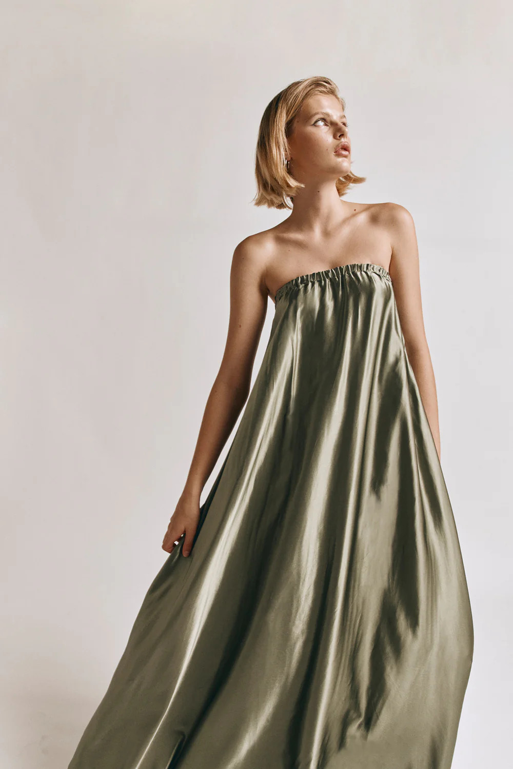 Lenni Maxi Dress Olive | VRG Grl