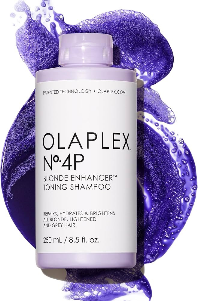 Olaplex No. 4P Blonde Enhancer Purple Toning Shampoo, Repairs, Hydrates, & Brightens All Blonde, ... | Amazon (US)