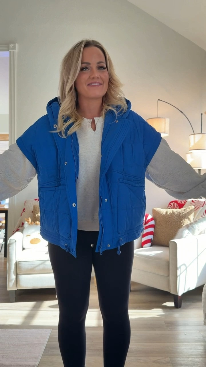 This quilted vest is my new favorite layering piece! The oversized fit and stand collar keep me warm without the bulk of sleeves. Perfect for transitional weather - throw it over sweaters or long sleeves. The button and zip closure gives options for styling. It's become my go-to for everything from school drop off to weekend errands!

#QuiltedVest #VestStyle #LTKSeasonal #LayeringPiece #PufferVest #LTKStyleTip 
