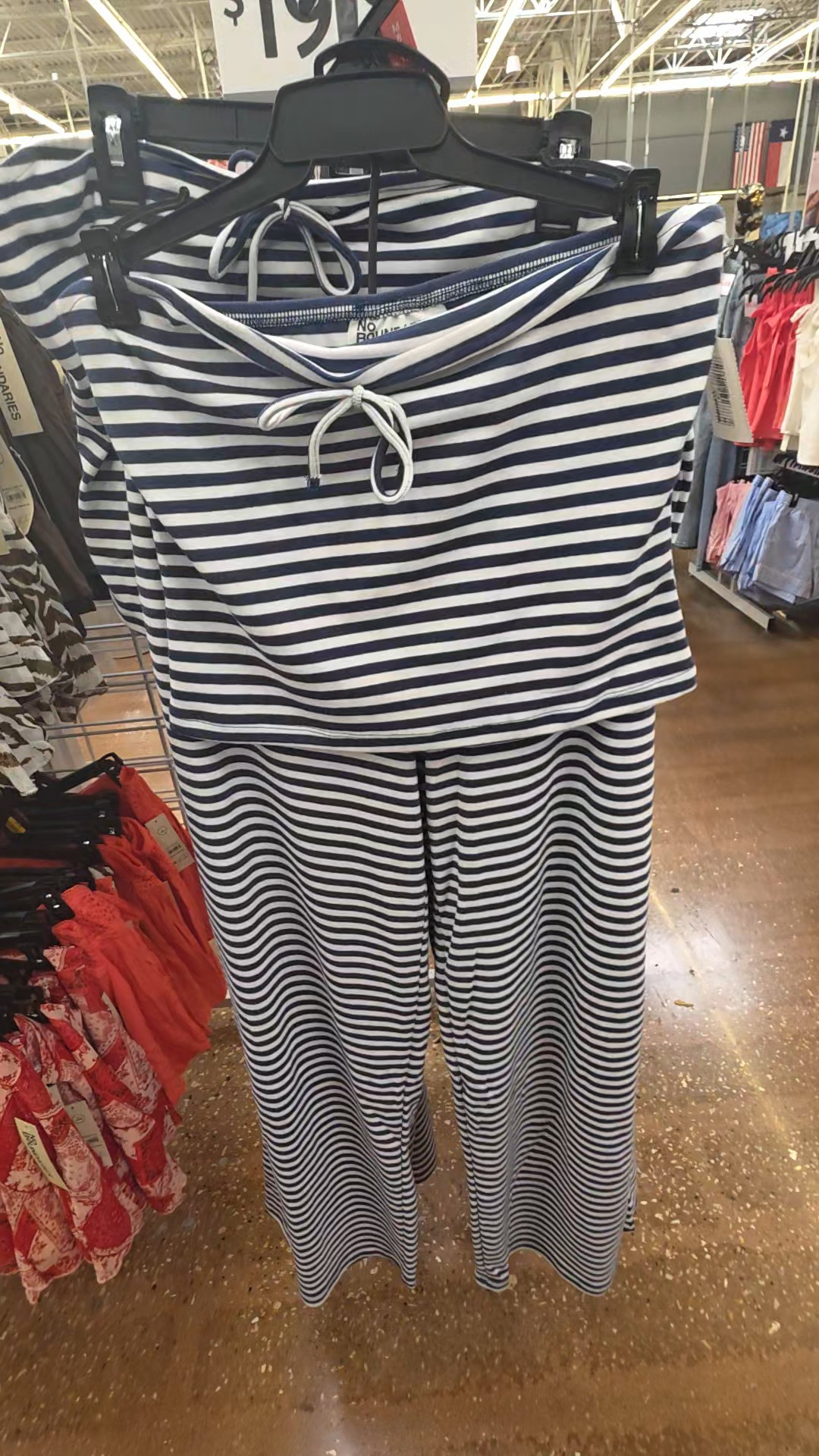 No Boundaries Striped Tube Top and Pants Set, 2-Piece, Women's XXS-XXL

#LTKSeasonal