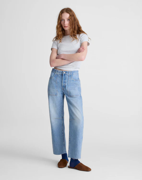 The Darted Barrel-Leg Jean | Madewell