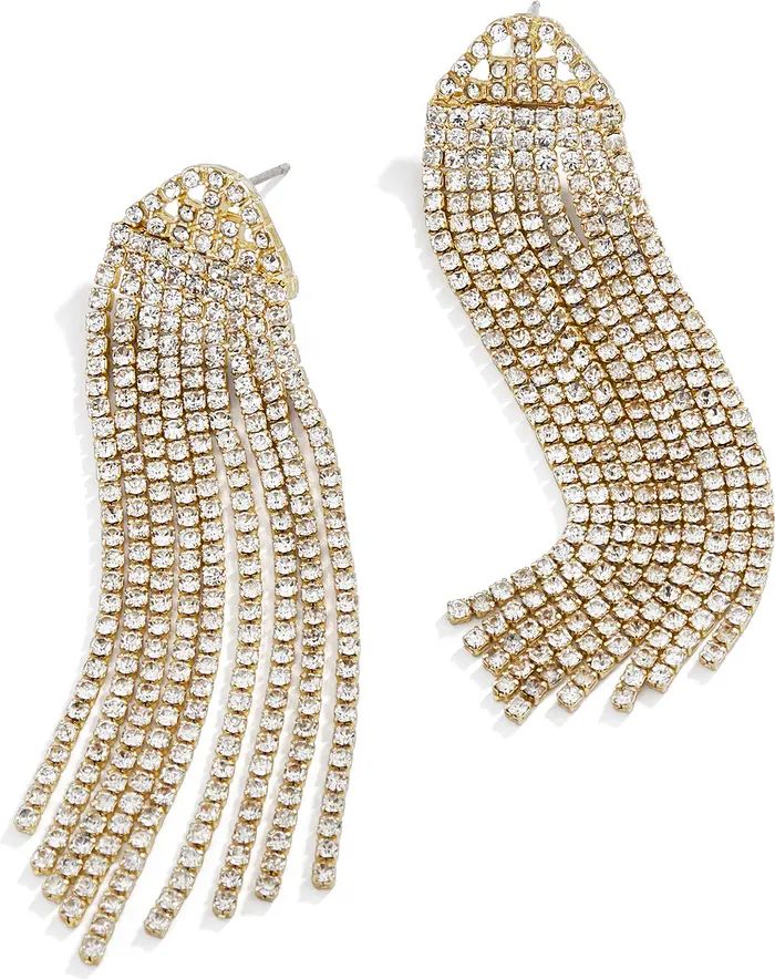 Deirdre Crystal Fringe Drop Earrings Gold Earrings Silver Earrings Earring Set Earring Stack | Nordstrom