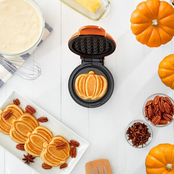 Dash Mini Pumpkin Waffle Maker | Williams-Sonoma