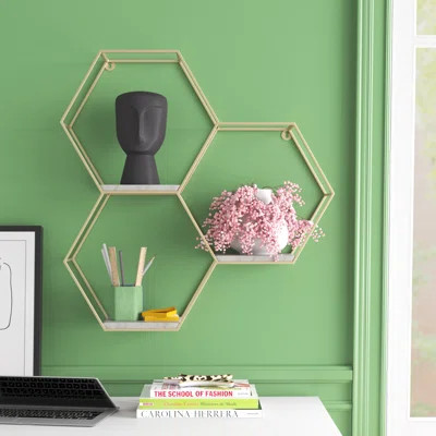Willa Arlo Interiors Jeffrey 3 Piece Hexagon Accent Shelf | Wayfair | Wayfair North America