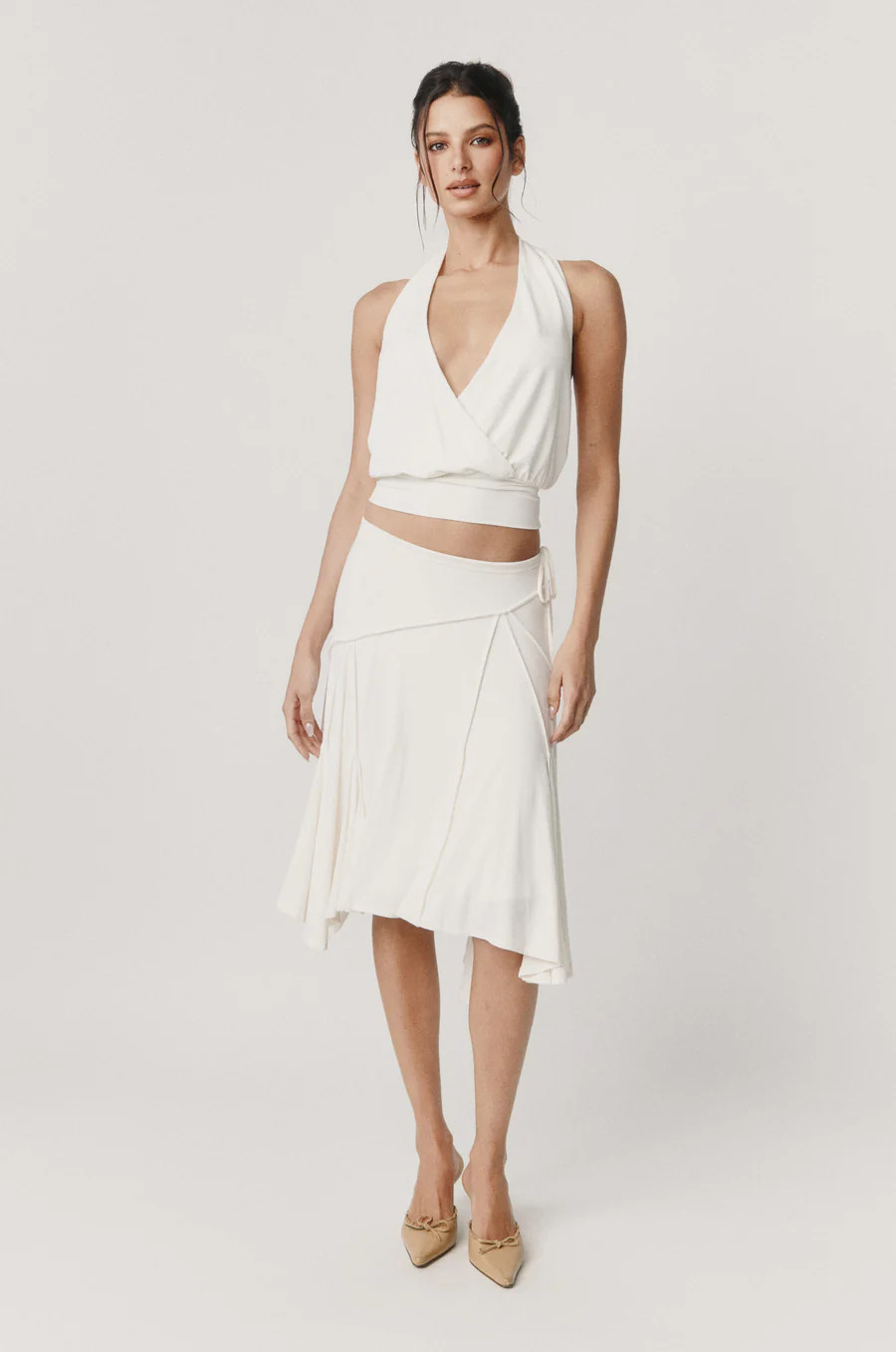 Sharni Skirt | Off White | With Jean (US)