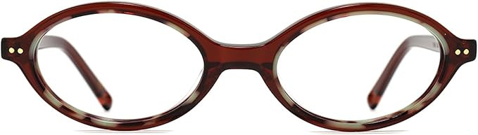 TIJN Olisa Blue Light Blocking Glasses for Women Men,Oval Glasses Frame Bluelight Glasses for Gam... | Amazon (US)