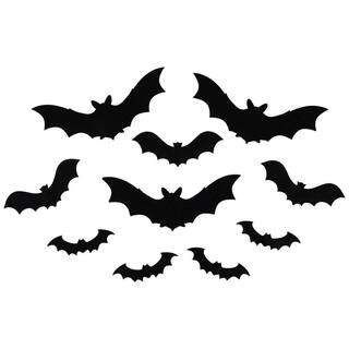 Northlight Black Halloween Posable Felt Bats (Set of 10) 34289216 - The Home Depot | The Home Depot