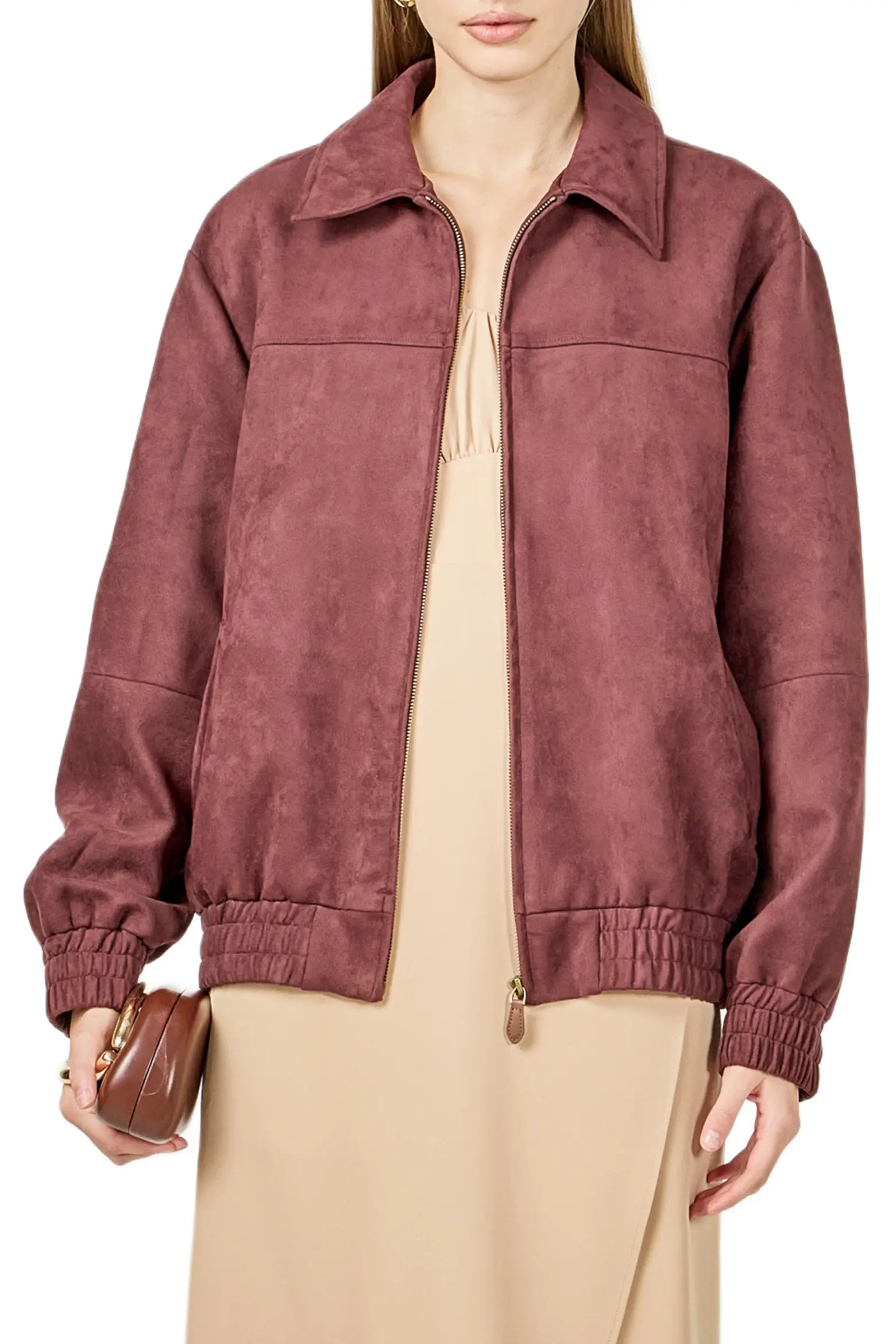 Endless Rose Faux Suede Work Jacket (Women) | Nordstrom | Nordstrom