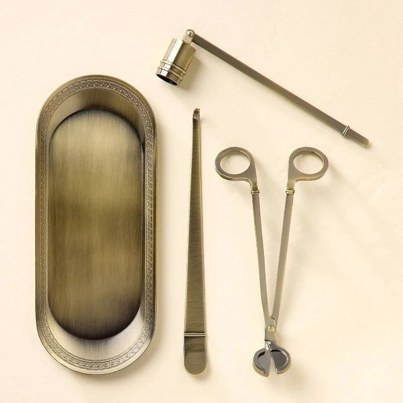 Brass Candle Accessories Kit (Set of 4) | Walmart (US)